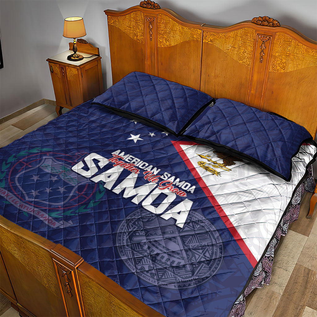 American Samoa And Samoa Quilt Bed Set Together We Grow