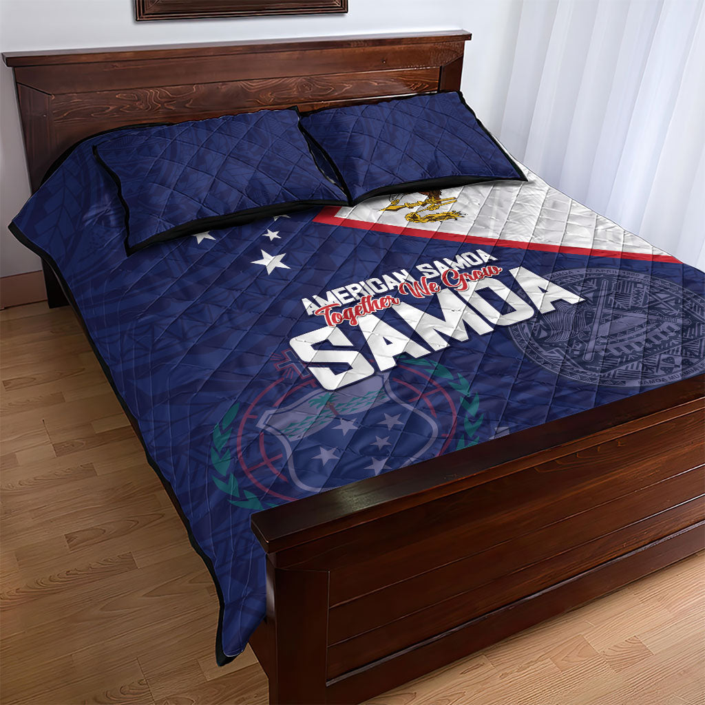 American Samoa And Samoa Quilt Bed Set Together We Grow