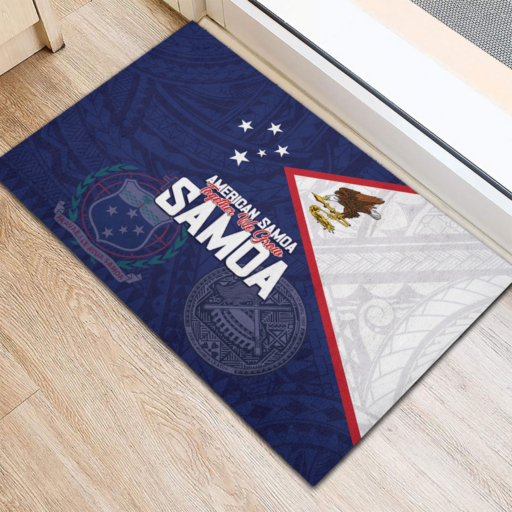 American Samoa And Samoa Rubber Doormat Together We Grow
