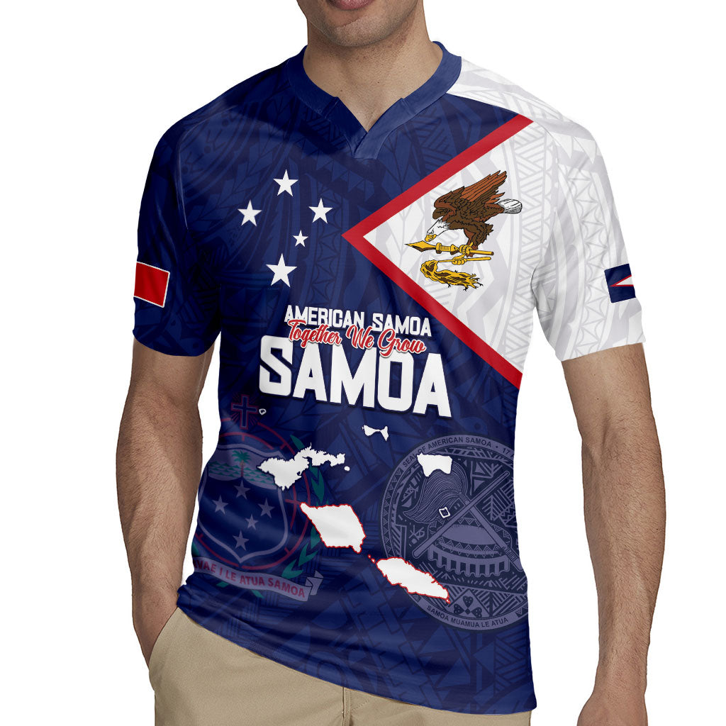 Personalized American Samoa And Samoa Rugby Jersey Together We Grow