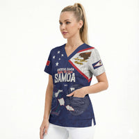 Personalized American Samoa And Samoa Scrub Top Together We Grow