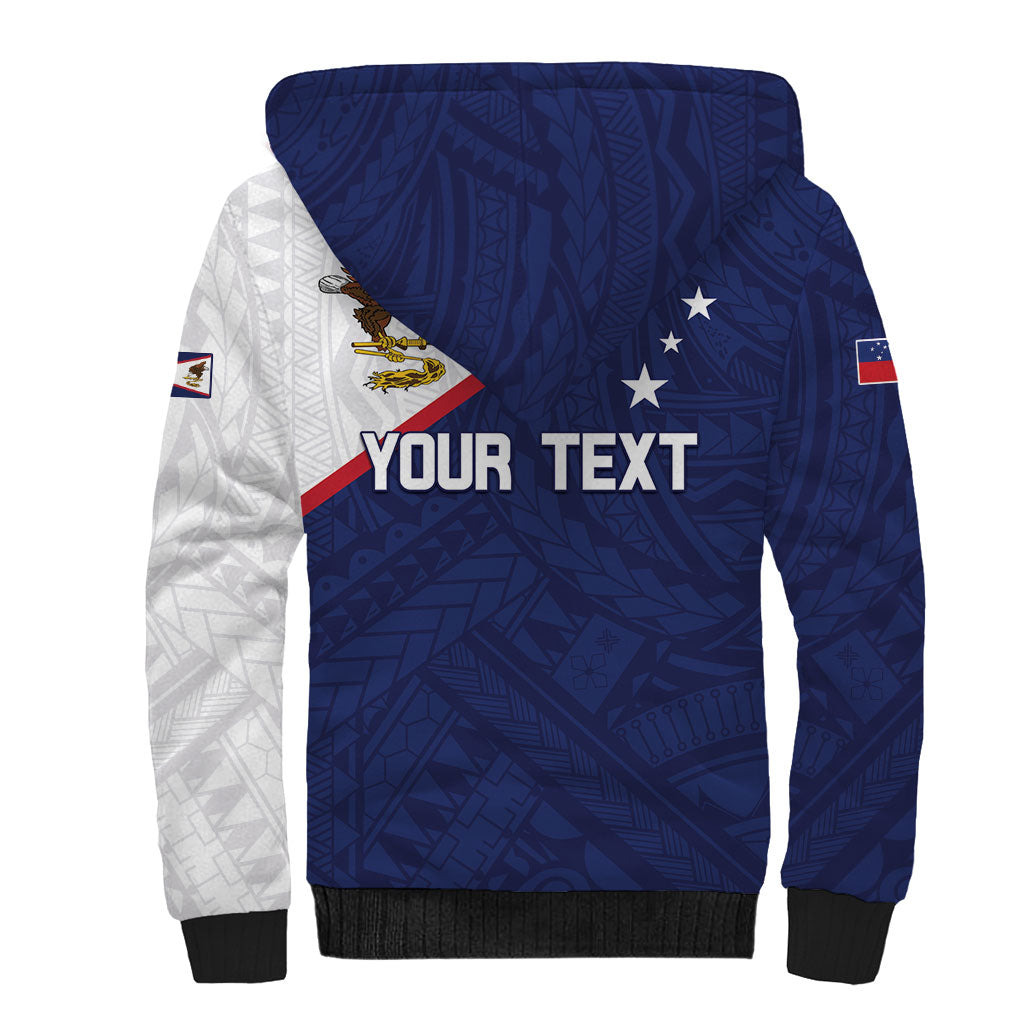 Personalized American Samoa And Samoa Sherpa Hoodie Together We Grow