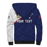 Personalized American Samoa And Samoa Sherpa Hoodie Together We Grow