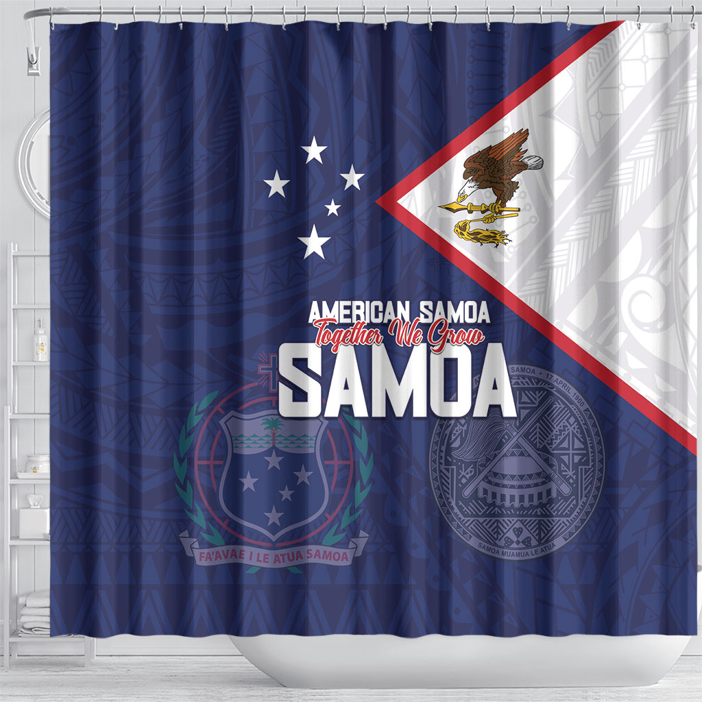 American Samoa And Samoa Shower Curtain Together We Grow