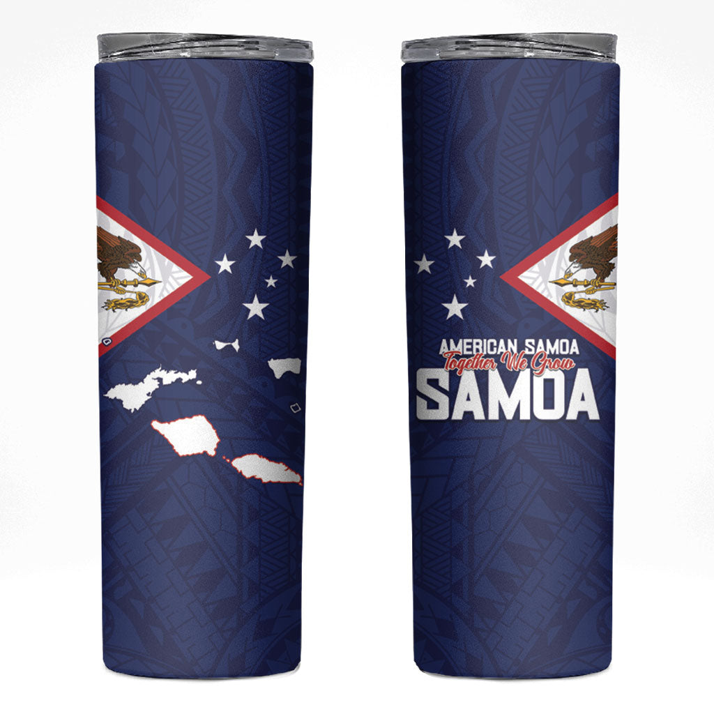 American Samoa And Samoa Skinny Tumbler Together We Grow