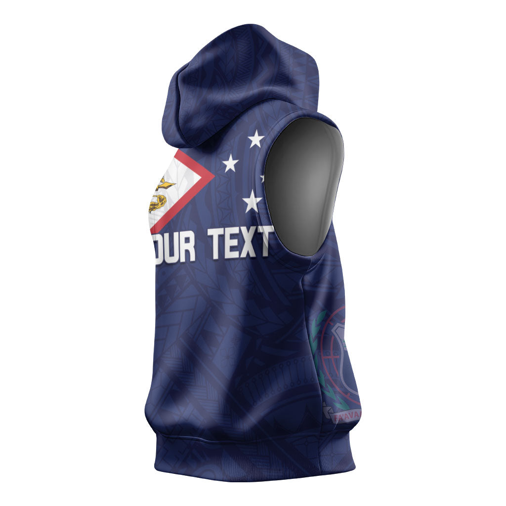 Personalized American Samoa And Samoa Sleeveless Hoodie Together We Grow