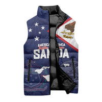 Personalized American Samoa And Samoa Sleeveless Puffer Jacket Together We Grow