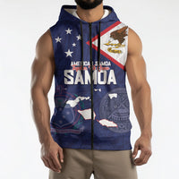 Personalized American Samoa And Samoa Sleeveless Zip Hoodie Together We Grow