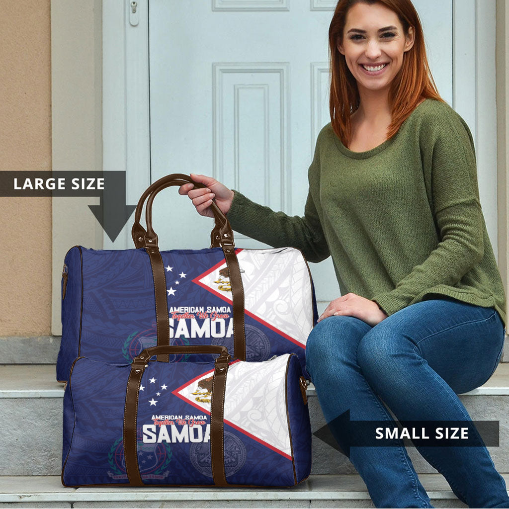 American Samoa And Samoa Travel Bag Together We Grow