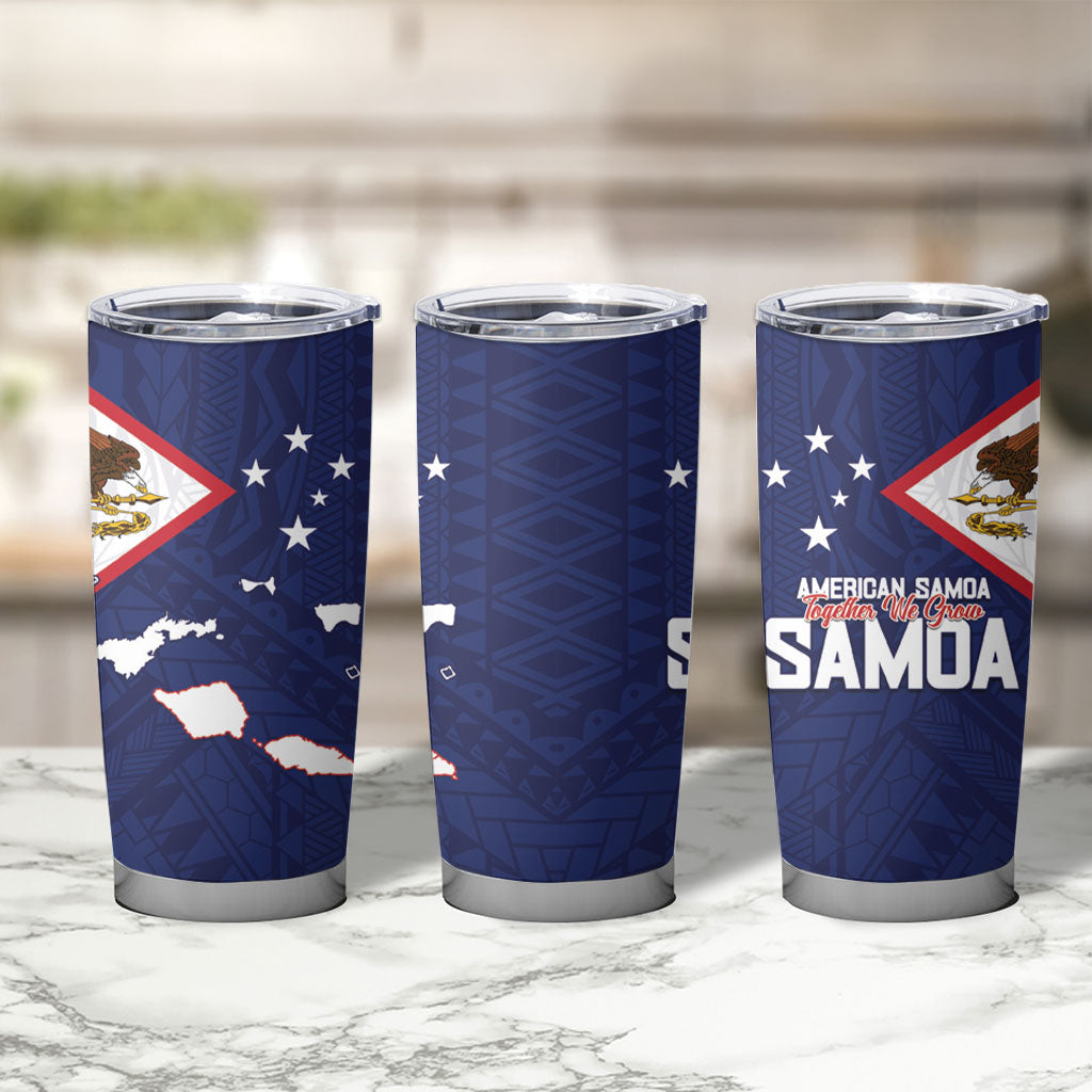 American Samoa And Samoa Tumbler Cup Together We Grow