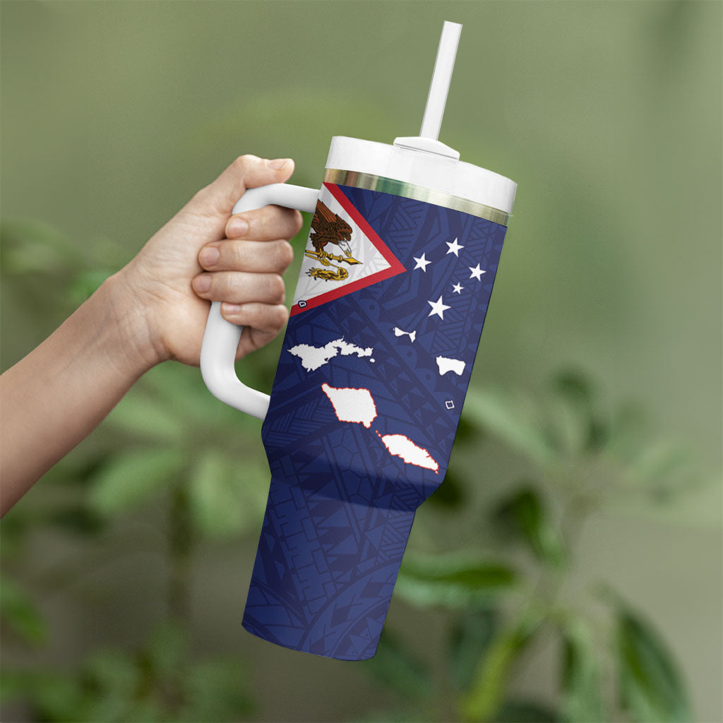 American Samoa And Samoa Tumbler With Handle Together We Grow