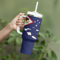 American Samoa And Samoa Tumbler With Handle Together We Grow