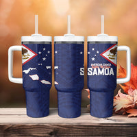 American Samoa And Samoa Tumbler With Handle Together We Grow