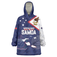 Personalized American Samoa And Samoa Wearable Blanket Hoodie Together We Grow