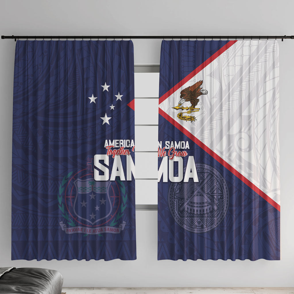 American Samoa And Samoa Window Curtain Together We Grow