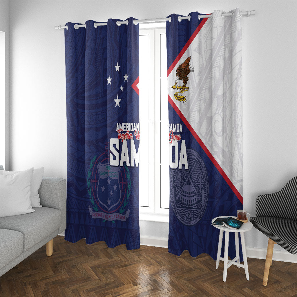 American Samoa And Samoa Window Curtain Together We Grow