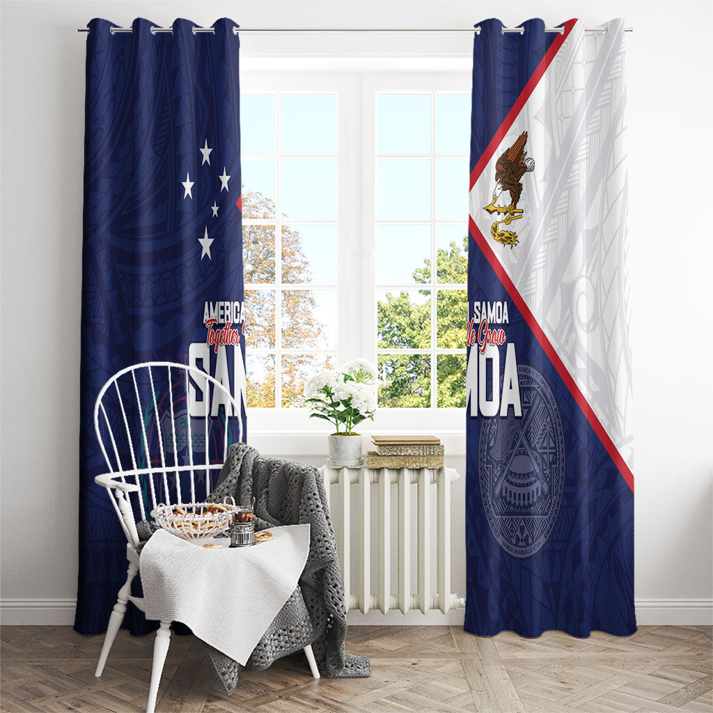 American Samoa And Samoa Window Curtain Together We Grow