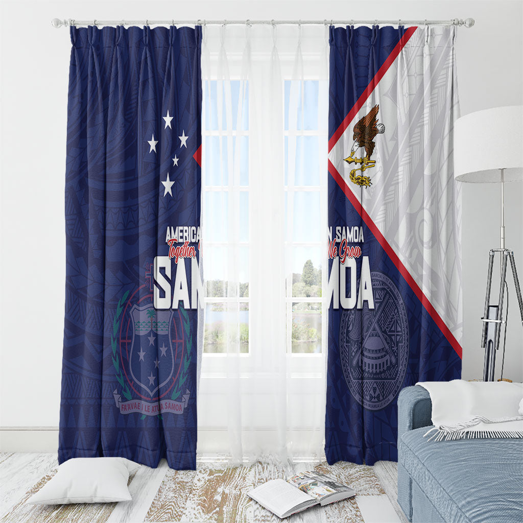 American Samoa And Samoa Window Curtain Together We Grow