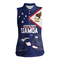 Personalized American Samoa And Samoa Women Sleeveless Polo Shirt Together We Grow
