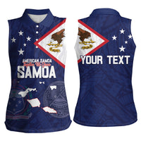Personalized American Samoa And Samoa Women Sleeveless Polo Shirt Together We Grow