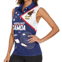 Personalized American Samoa And Samoa Women Sleeveless Polo Shirt Together We Grow