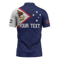 Personalized American Samoa And Samoa Zipper Polo Shirt Together We Grow