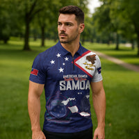 Personalized American Samoa And Samoa Zipper Polo Shirt Together We Grow