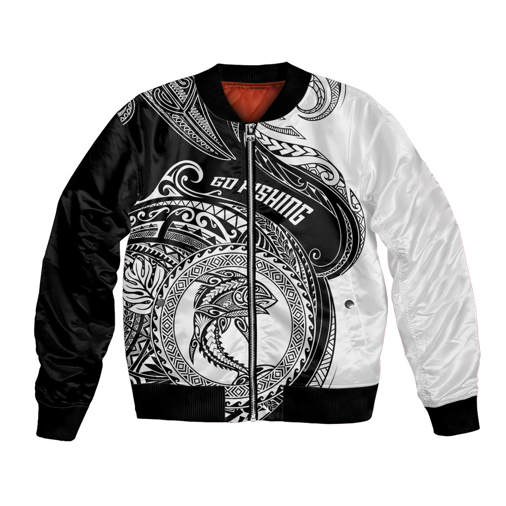 personalized-go-fishing-bomber-jacket-polynesian-pattern