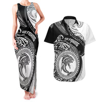 personalized-go-fishing-couples-matching-tank-maxi-dress-and-hawaiian-shirt-polynesian-pattern