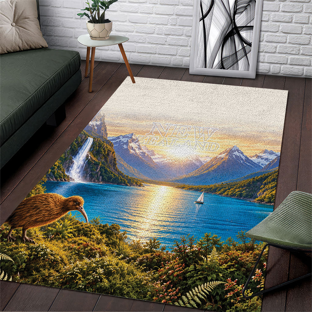 New Zealand Flag Area Rug Scenic Nature LT05 Multicolor - Polynesian Pride
