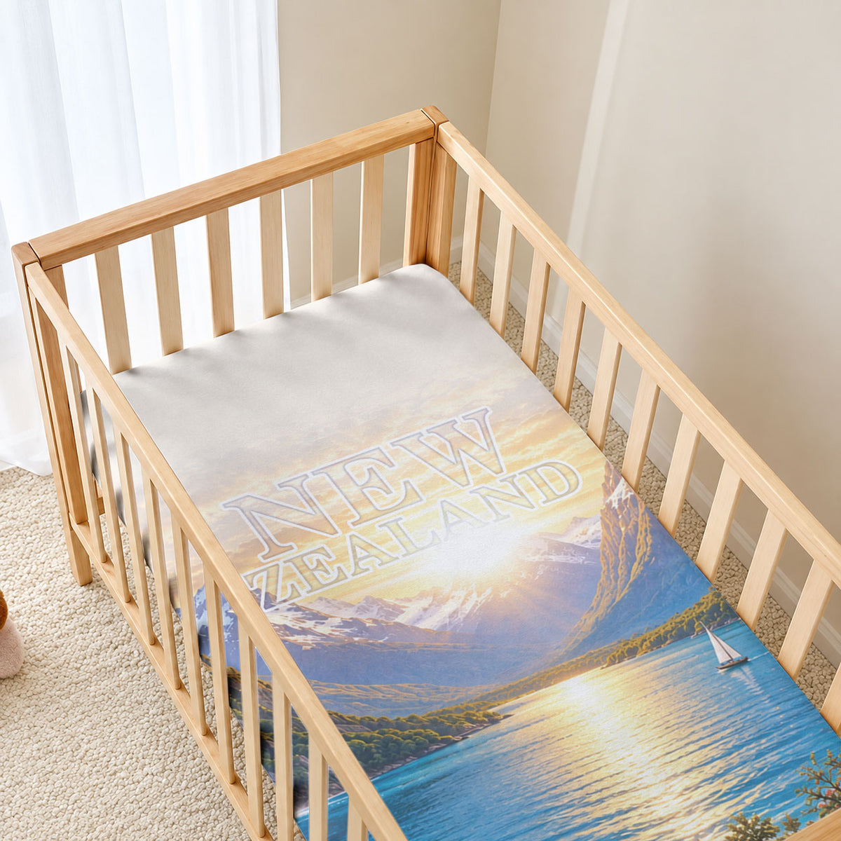 New Zealand Flag Baby Bed Cover Scenic Nature LT05 - Polynesian Pride