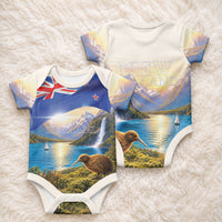 New Zealand Flag Baby Onesie Scenic Nature LT05 - Polynesian Pride