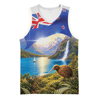 New Zealand Flag Basketball Jersey Scenic Nature LT05 Unisex Multicolor - Polynesian Pride