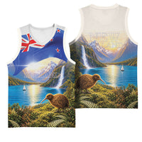 New Zealand Flag Basketball Jersey Scenic Nature LT05 - Polynesian Pride