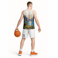 New Zealand Flag Basketball Jersey Scenic Nature LT05 - Polynesian Pride