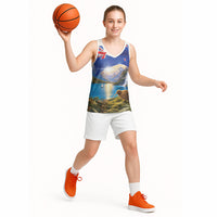 New Zealand Flag Basketball Jersey Scenic Nature LT05 - Polynesian Pride