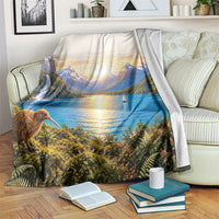 New Zealand Flag Blanket Scenic Nature
