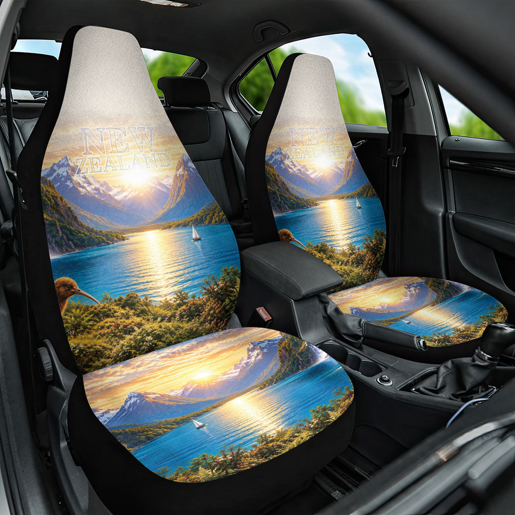 New Zealand Flag Car Seat Cover Scenic Nature LT05 One Size Multicolor - Polynesian Pride