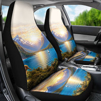New Zealand Flag Car Seat Cover Scenic Nature LT05 - Polynesian Pride