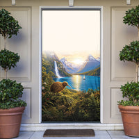 New Zealand Flag Door Cover Scenic Nature LT05 Multicolor - Polynesian Pride