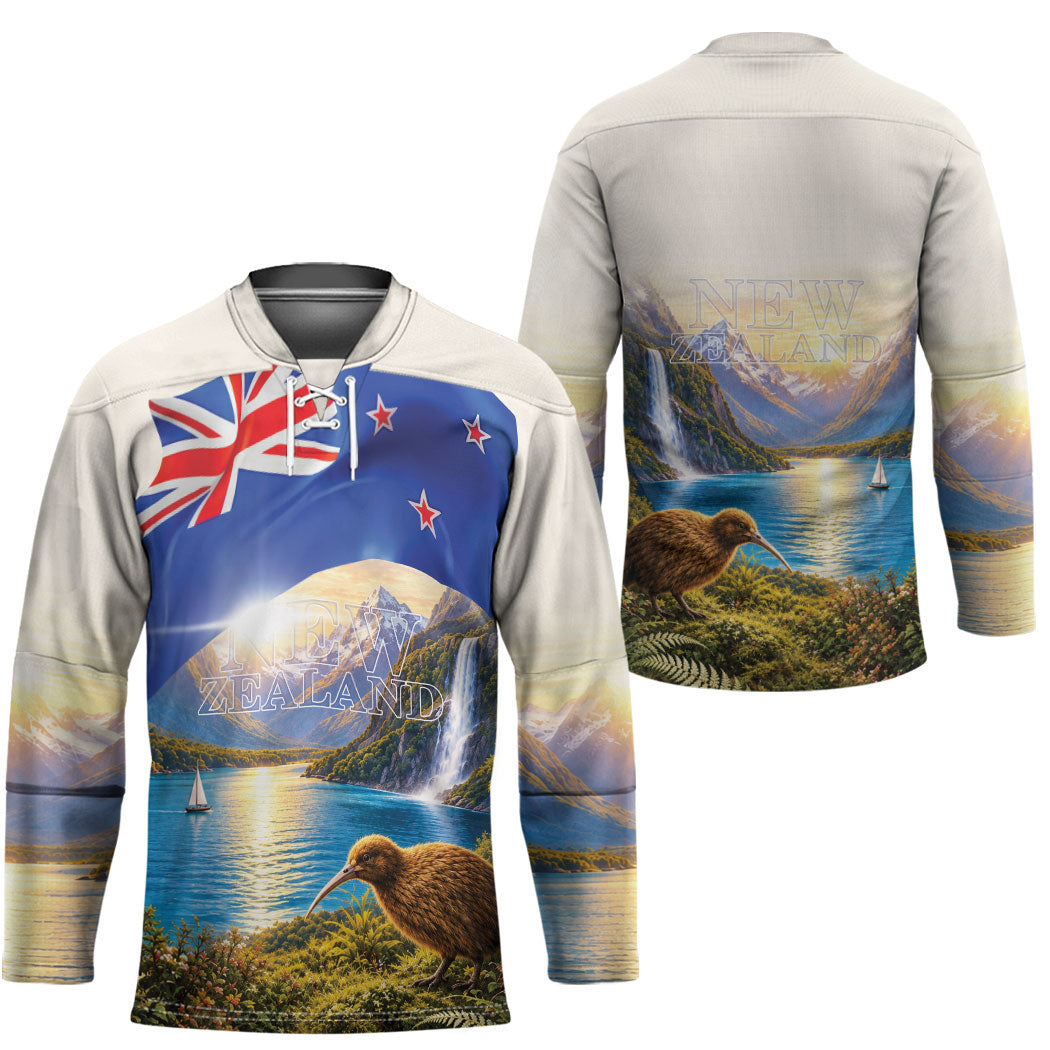 New Zealand Flag Hockey Jersey Scenic Nature LT05 - Polynesian Pride