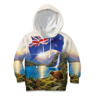 New Zealand Flag Kid Hoodie Scenic Nature LT05 Hoodie Multicolor - Polynesian Pride
