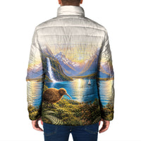 New Zealand Flag Padded Jacket Scenic Nature LT05 - Polynesian Pride