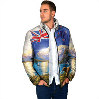 New Zealand Flag Padded Jacket Scenic Nature LT05 - Polynesian Pride