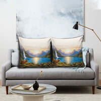 New Zealand Flag Pillow Cover Scenic Nature LT05 - Polynesian Pride