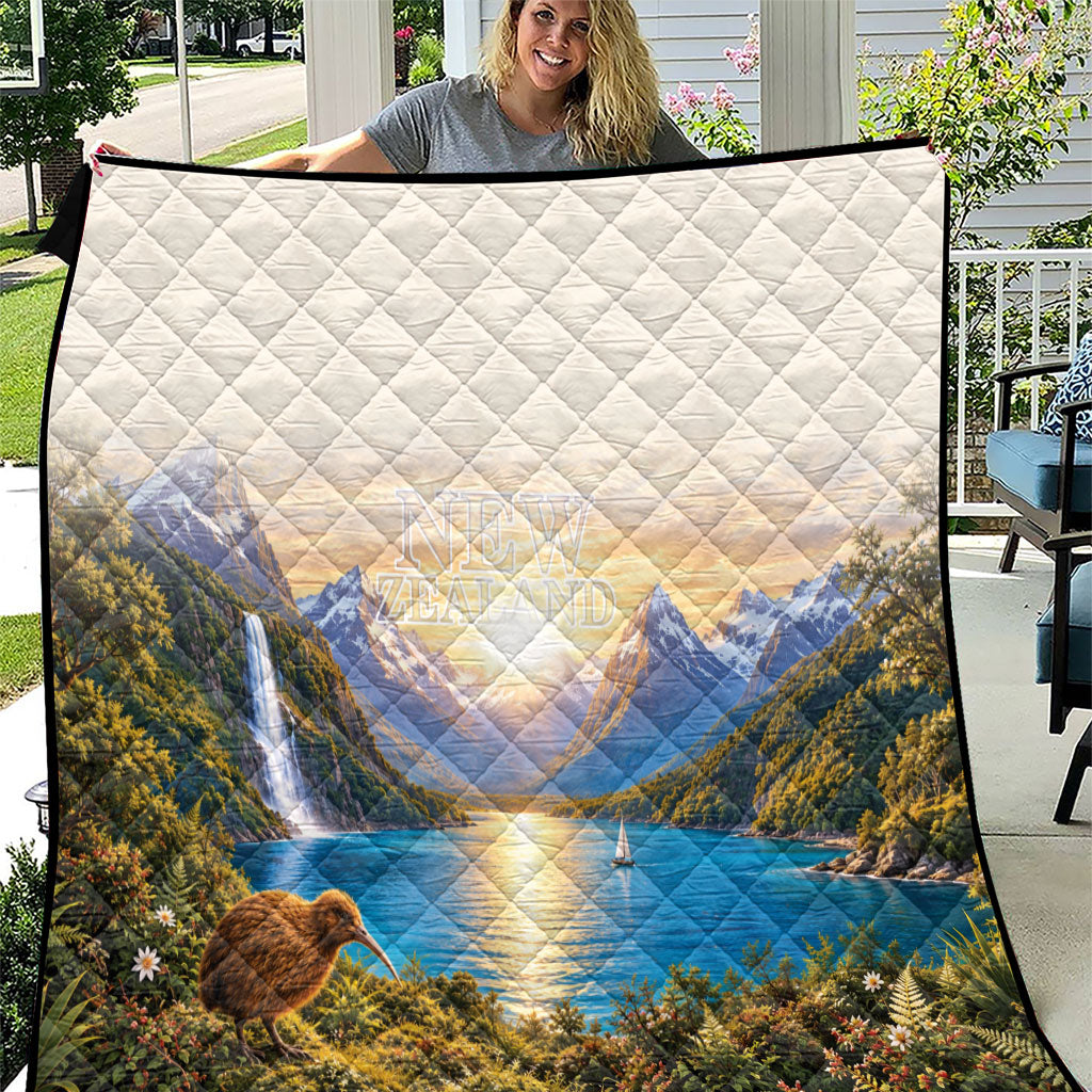 New Zealand Flag Quilt Scenic Nature