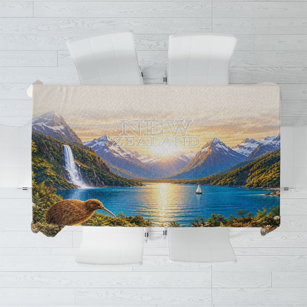 New Zealand Flag Tablecloth Scenic Nature LT05 Multicolor - Polynesian Pride