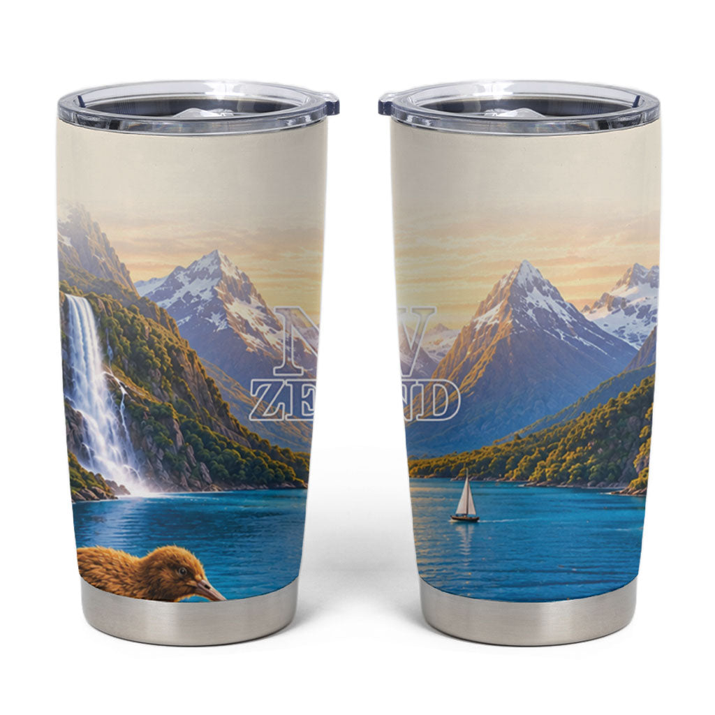 New Zealand Flag Tumbler Cup Scenic Nature LT05 Multicolor - Polynesian Pride