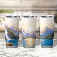 New Zealand Flag Tumbler Cup Scenic Nature LT05 - Polynesian Pride