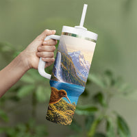 New Zealand Flag Tumbler With Handle Scenic Nature LT05 - Polynesian Pride